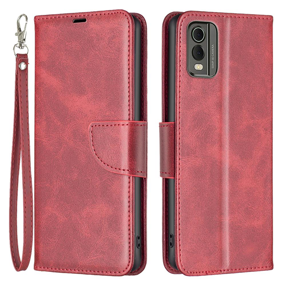 For Nokia C32 Textured PU Leather Stand Phone Case Anti-drop Solid Color Wallet Cover Red
For Nokia C32 Textured PU Leather Stand Phone Case Anti-drop Solid Color Wallet Cover Red