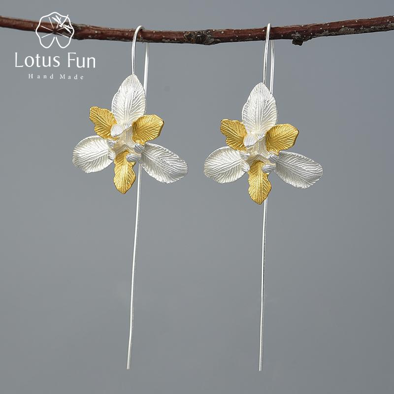 Lotus Fun 18-каратного золота с цветком ириса, висячие серьги из настоящего стерлингового серебра 925 пробы, дизайнерские ювелирные серьги ручной работы ручной работы для женщин
Lotus Fun 18-каратного золота с цветком ириса, висячие серьги из настоящего стерлингового серебра 925 пробы, дизайнерские ювелирные серьги ручной работы ручной работы для женщин