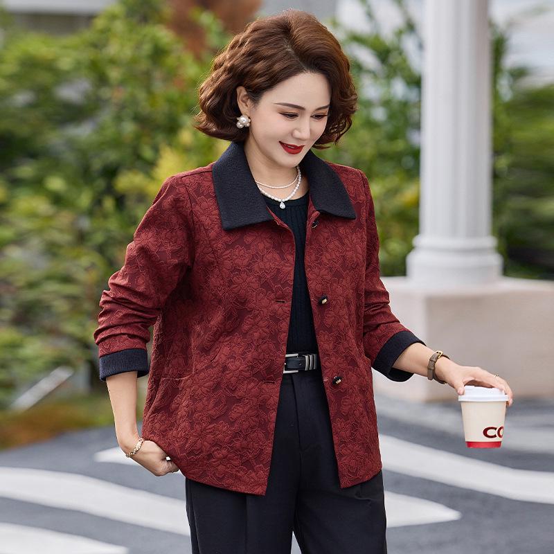 2026 Spring Floral Lapel Cardigan for Middle-Aged Women & Elderly Mothers 2XL (Fits 105-120 jin) красный
2026 Spring Floral Lapel Cardigan for Middle-Aged Women & Elderly Mothers 2XL (Fits 105-120 jin) красный