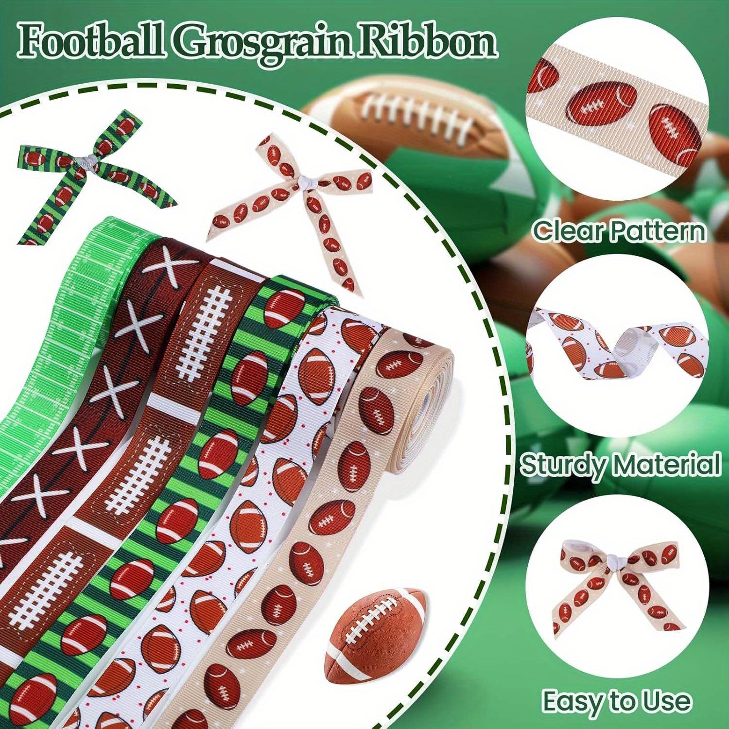 1 Roll Football Ribbon 5 Yards Rugby Grosgrain Ribbons Brown Green Sports Decorative Ribbon for Gift Wrapping Party Favors DIY Crafts 1
1 Roll Football Ribbon 5 Yards Rugby Grosgrain Ribbons Brown Green Sports Decorative Ribbon for Gift Wrapping Party Favors DIY Crafts 1