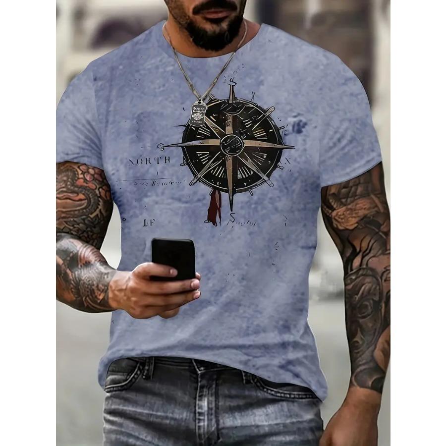 Футболка с принтом «Компас» — круглая горловина, повседневный уличный стиль, дышащая, влагоотводящая, быстросохнущая, незаменимая вещь для мужчин на лето XL
Футболка с принтом «Компас» — круглая горловина, повседневный уличный стиль, дышащая, влагоотводящая, быстросохнущая, незаменимая вещь для мужчин на лето XL