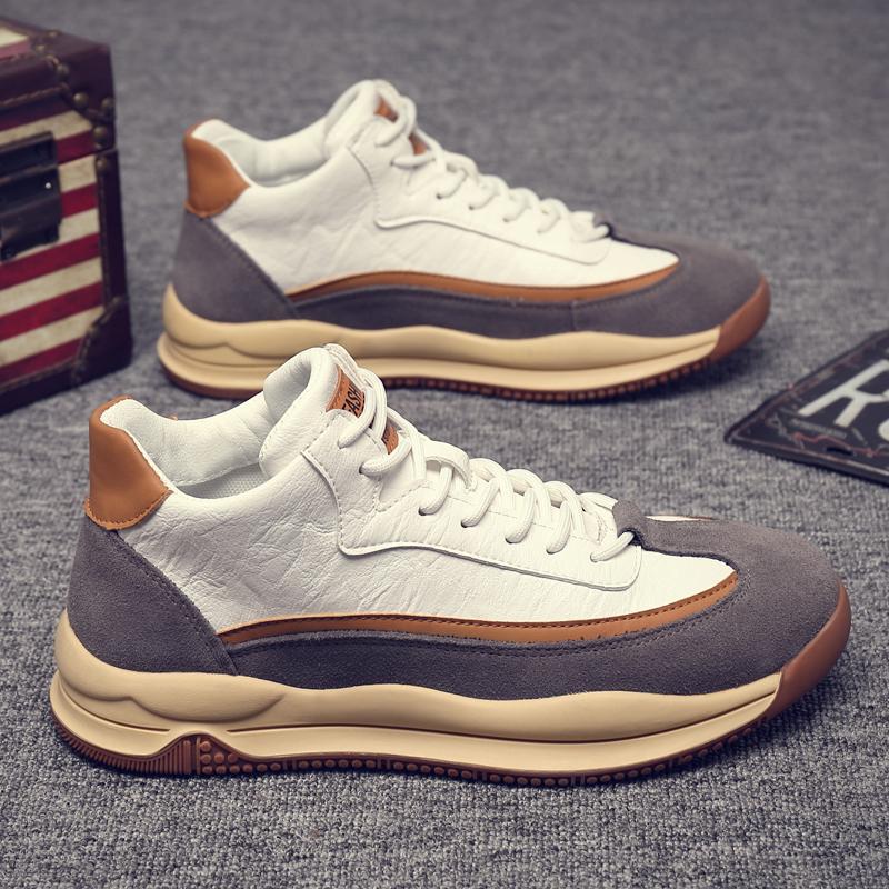 Men s shoes trendy high-top sports and leisure board shoes men s leather surface waterproof, non-slip and comfortable 44 білий
Men s shoes trendy high-top sports and leisure board shoes men s leather surface waterproof, non-slip and comfortable 44 білий