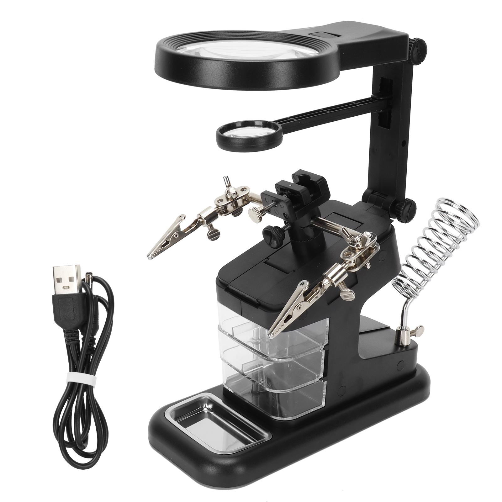 Desktop LED Hands Free Magnifying Glass for Reading Inspection Soldering RepairingBlack чорний
Desktop LED Hands Free Magnifying Glass for Reading Inspection Soldering RepairingBlack чорний