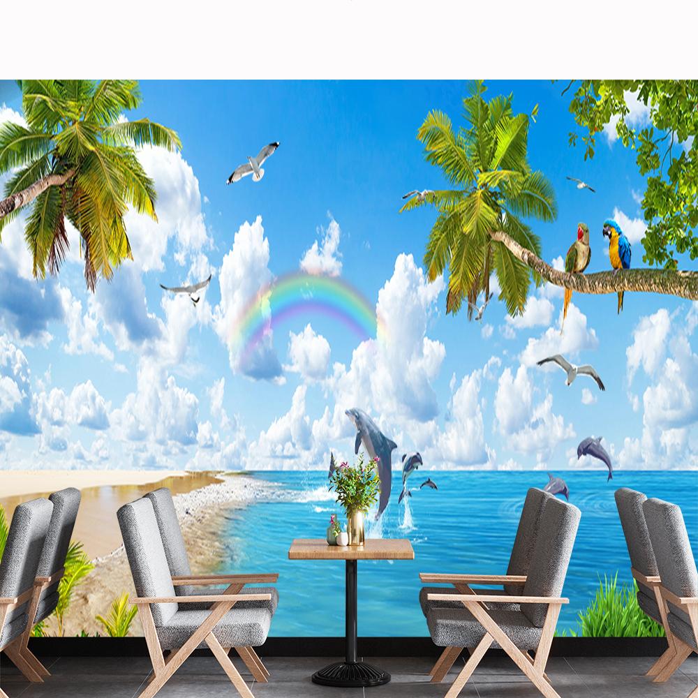 3d Dolphin Wallpaper Seaside Scenery Landscape Wall Mural Bedroom Living Room Hotel Beach Wallpaper Home Decor 200 cm(W) x 140 cm(H)
3d Dolphin Wallpaper Seaside Scenery Landscape Wall Mural Bedroom Living Room Hotel Beach Wallpaper Home Decor 200 cm(W) x 140 cm(H)