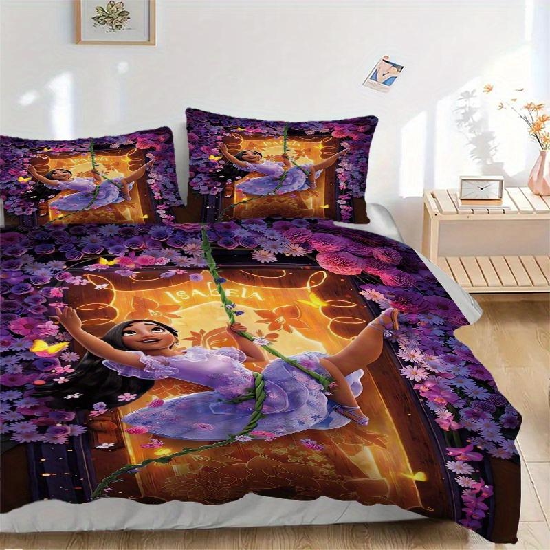 3pcs Isabella Princess Floral Bedding Set - Includes 1 Quilt Cover and 2 Pillowcases, Comfortable Bedding with Stylish Design for Bedroom, Machin 135x200cm
3pcs Isabella Princess Floral Bedding Set - Includes 1 Quilt Cover and 2 Pillowcases, Comfortable Bedding with Stylish Design for Bedroom, Machin 135x200cm