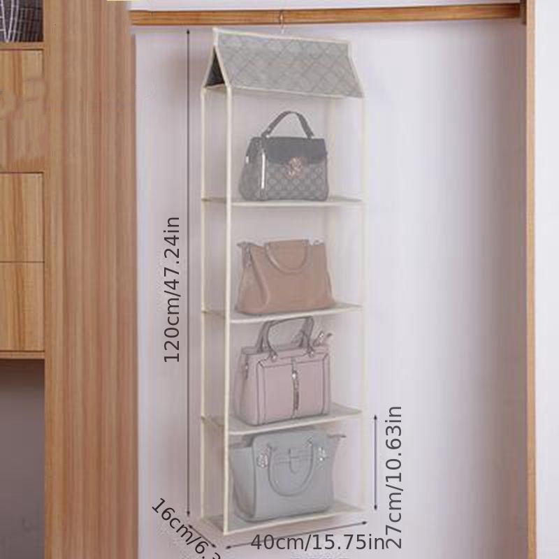 3D Mesh Hanging Bag Organizer, Multi-Layer Transparent Handbag Storage Rack, Foldable Casual Style for Closet Organization 4 Layers
3D Mesh Hanging Bag Organizer, Multi-Layer Transparent Handbag Storage Rack, Foldable Casual Style for Closet Organization 4 Layers