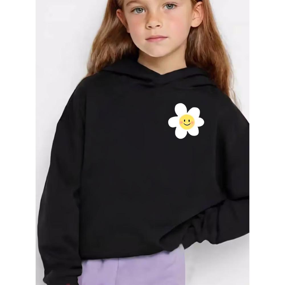 A Black Flower Cartoon Printed Hooded Sweatshirt For A Girl In Autumn 100
A Black Flower Cartoon Printed Hooded Sweatshirt For A Girl In Autumn 100