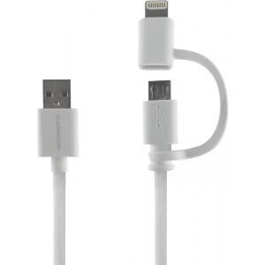 THOMSON TH2IN1CABLEW - szybki kabel 2 w 1 - Lightning i micro USB, 1m, biały, Thomson білий
THOMSON TH2IN1CABLEW - szybki kabel 2 w 1 - Lightning i micro USB, 1m, biały, Thomson білий