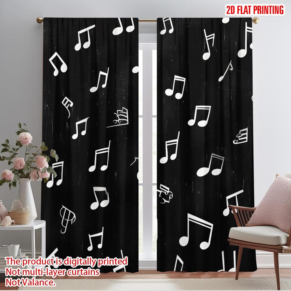 2pcs,2D plane printing Light Filtering Curtains Musical Notes Dance 100% Polyester (without rod) Festive for Bedroom Living Room 52.50×116.00 CM 2pcs
2pcs,2D plane printing Light Filtering Curtains Musical Notes Dance 100% Polyester (without rod) Festive for Bedroom Living Room 52.50×116.00 CM 2pcs