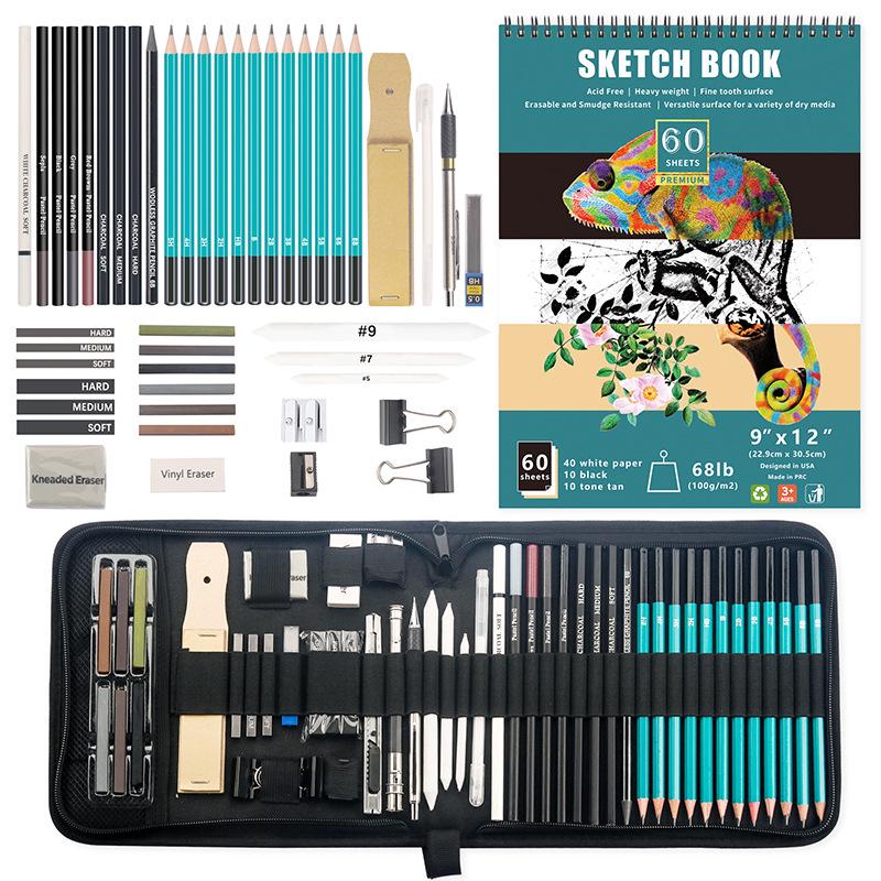 50-Piece Sketch Tool Set: Metallic, Charcoal, Highlight Pencils for Art & Painting Multiple Variants чёрный
50-Piece Sketch Tool Set: Metallic, Charcoal, Highlight Pencils for Art & Painting Multiple Variants чёрный