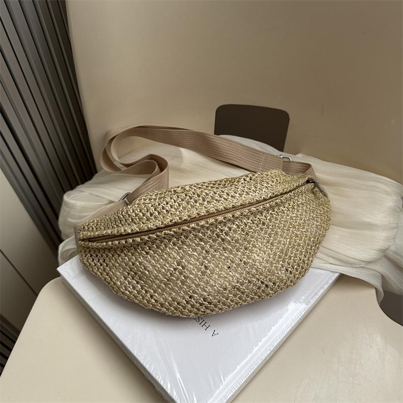 Woven seaside vacation bag women s 2025 new one-shoulder casual summer versatile beach girl straw chest bag хаки
Woven seaside vacation bag women s 2025 new one-shoulder casual summer versatile beach girl straw chest bag хаки