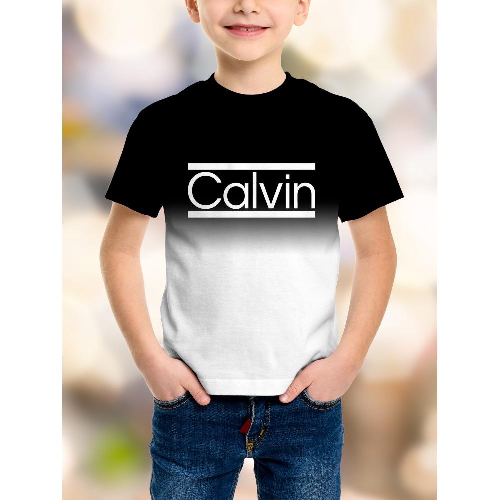 Summer Calvin Boy T-shirt Casual Fashion Casual Short-sleeved Summer Comfortable Boys T-shirt 140
Summer Calvin Boy T-shirt Casual Fashion Casual Short-sleeved Summer Comfortable Boys T-shirt 140