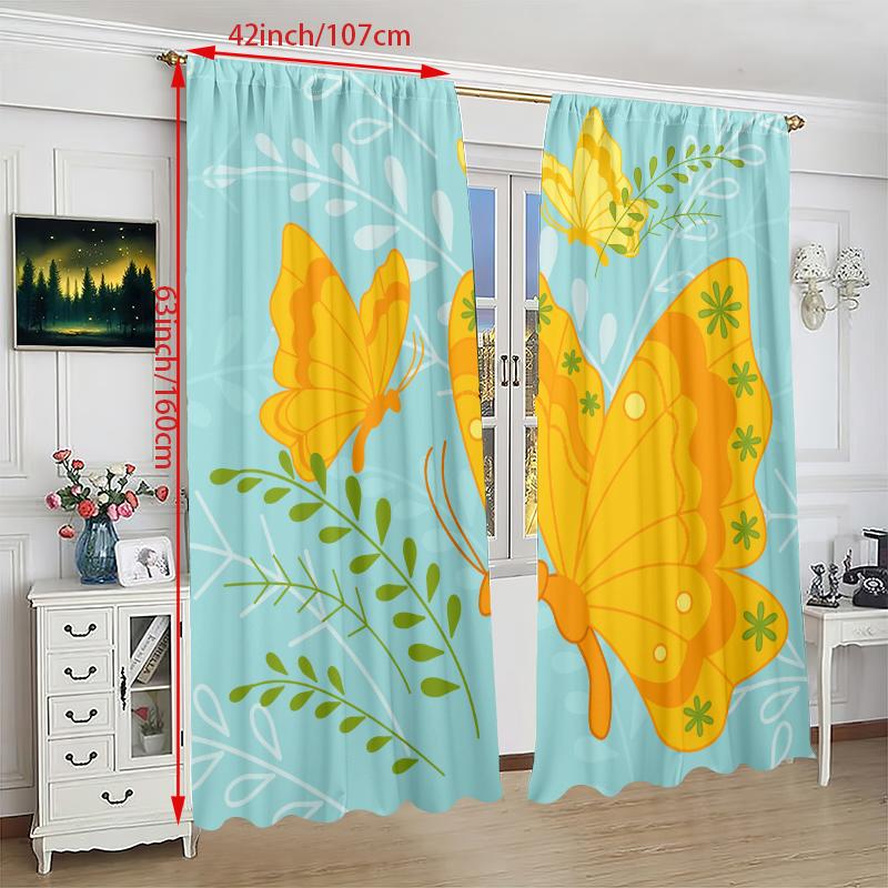 2PCS-Gold butterfly - Printed curtain - Polyester material - suitable for bedrooms, living rooms, study rooms, private Spaces 23Wx59L(60x150CM)x2
2PCS-Gold butterfly - Printed curtain - Polyester material - suitable for bedrooms, living rooms, study rooms, private Spaces 23Wx59L(60x150CM)x2