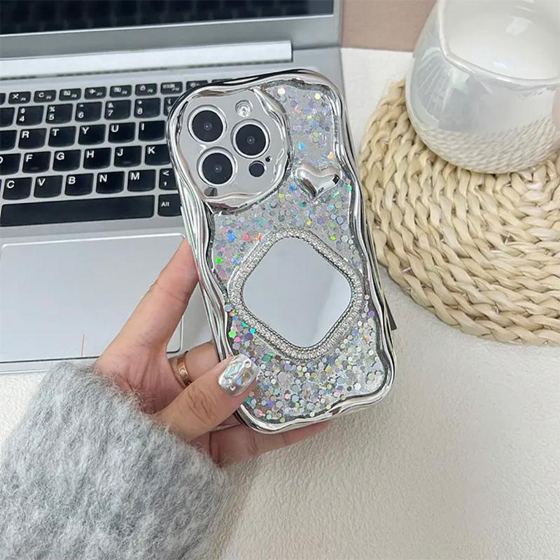 Glitter Sequined Mobile Phone Case Is Suitable For Apple 17Promax Rhinestone Square Mirror Iphone16 Portable Chain Love. iPhone 17Promax
Glitter Sequined Mobile Phone Case Is Suitable For Apple 17Promax Rhinestone Square Mirror Iphone16 Portable Chain Love. iPhone 17Promax