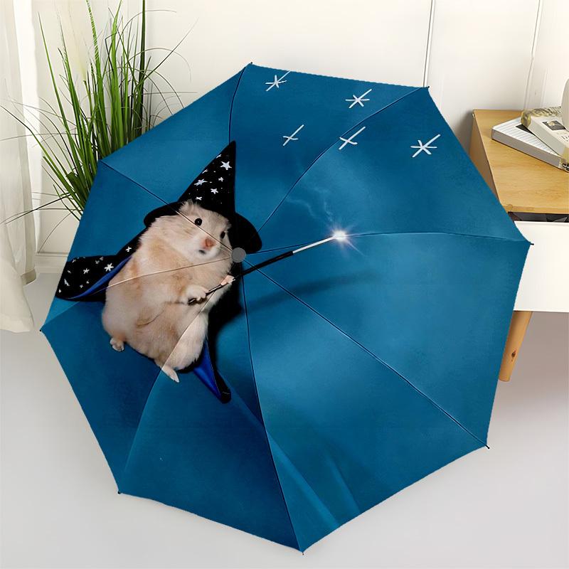 1pc Hamster Wizard Hat Magic Wand Stars Umbrella with Plastic Handle,Suitable for All Seasons Home Travel Outdoor UmbrellaFP063
1pc Hamster Wizard Hat Magic Wand Stars Umbrella with Plastic Handle,Suitable for All Seasons Home Travel Outdoor UmbrellaFP063