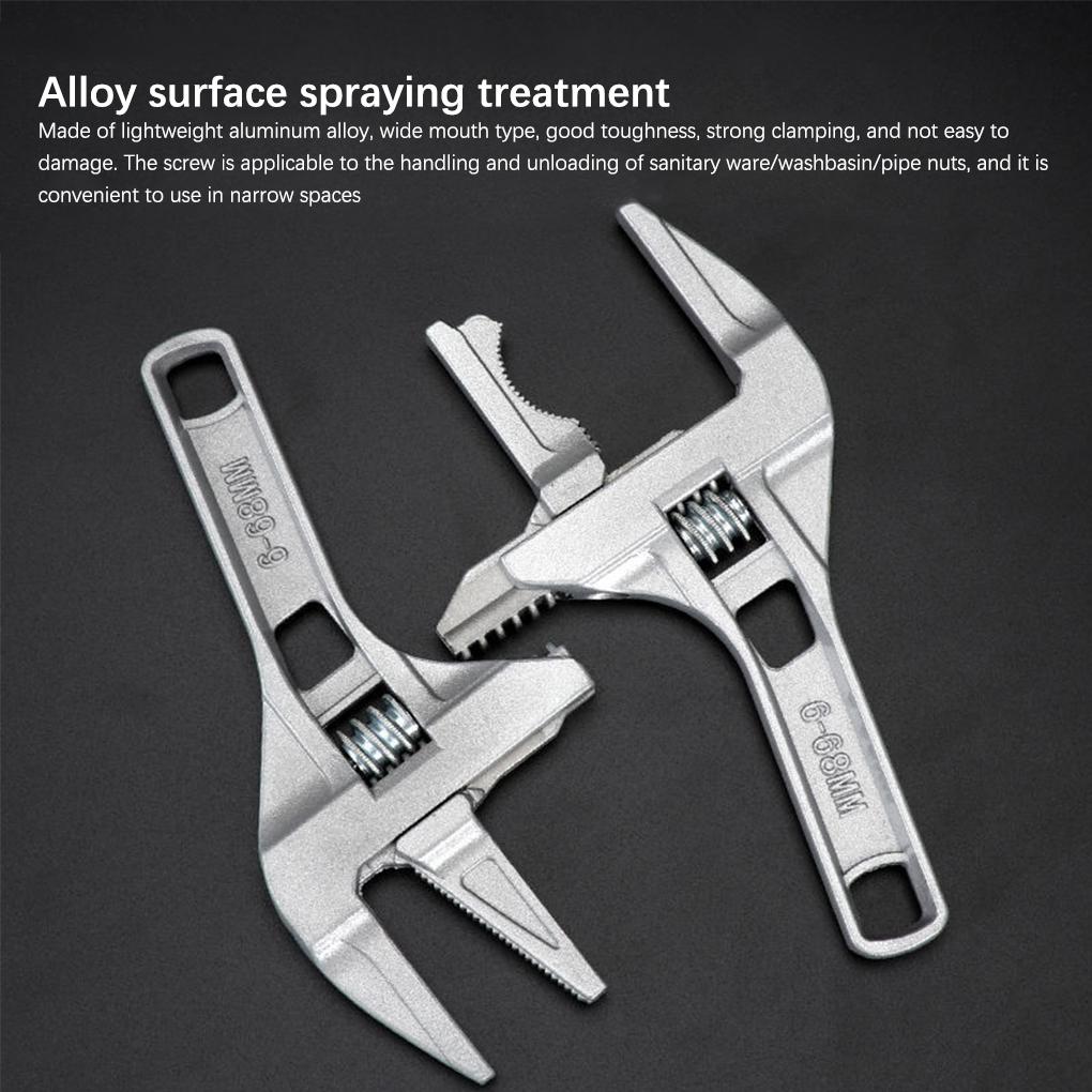 Plumbing Wrench Movable Basin Spanner Kitchen Multifunctional Handheld Faucet Household Tubing Repairing Tool Black
Plumbing Wrench Movable Basin Spanner Kitchen Multifunctional Handheld Faucet Household Tubing Repairing Tool Black