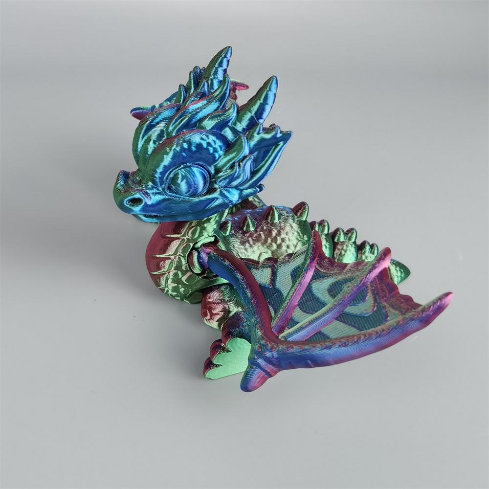 12cm 3D Printing Flying Winged Dragon Toy Wing Joints Movable Simulation Dinosaur Animal Figure DIY Ornament Children Gift
12cm 3D Printing Flying Winged Dragon Toy Wing Joints Movable Simulation Dinosaur Animal Figure DIY Ornament Children Gift