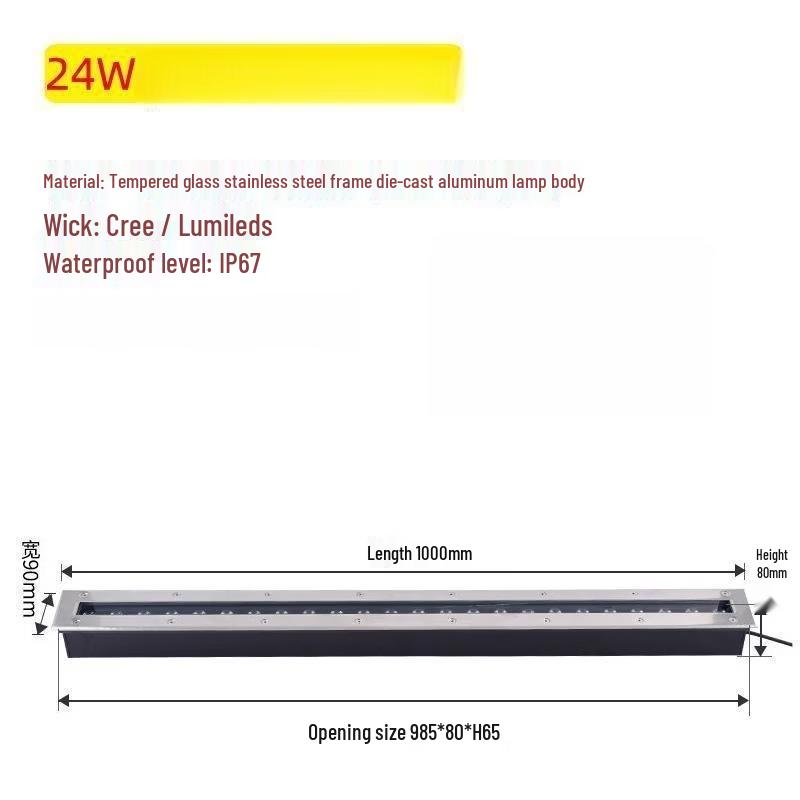 Color-Changing LED In-Ground Strip Light
Color-Changing LED In-Ground Strip Light