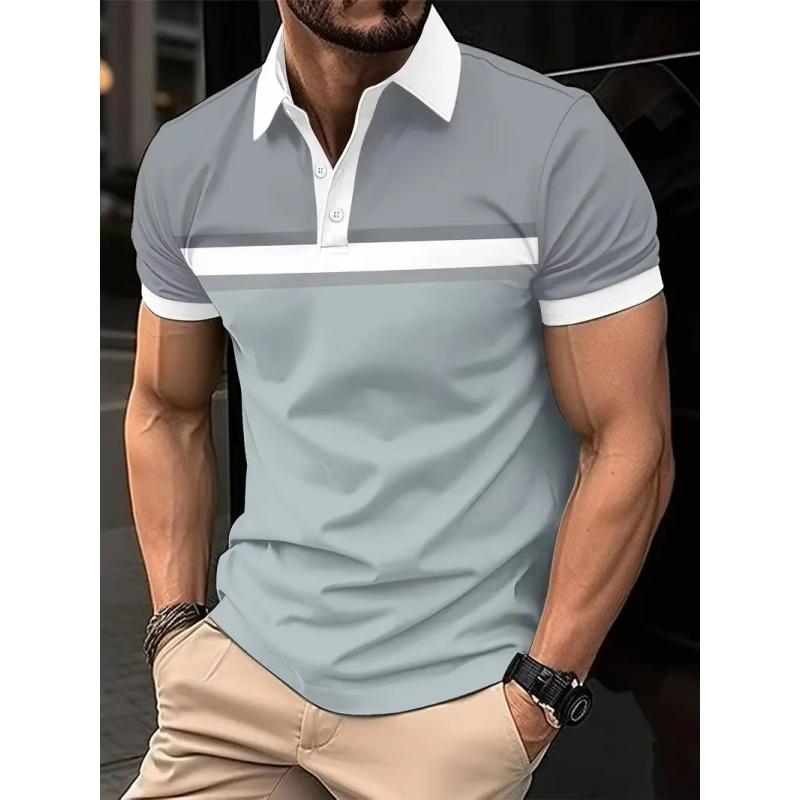 3D printed striped geometric pattern men s polo shirt 5XL
3D printed striped geometric pattern men s polo shirt 5XL