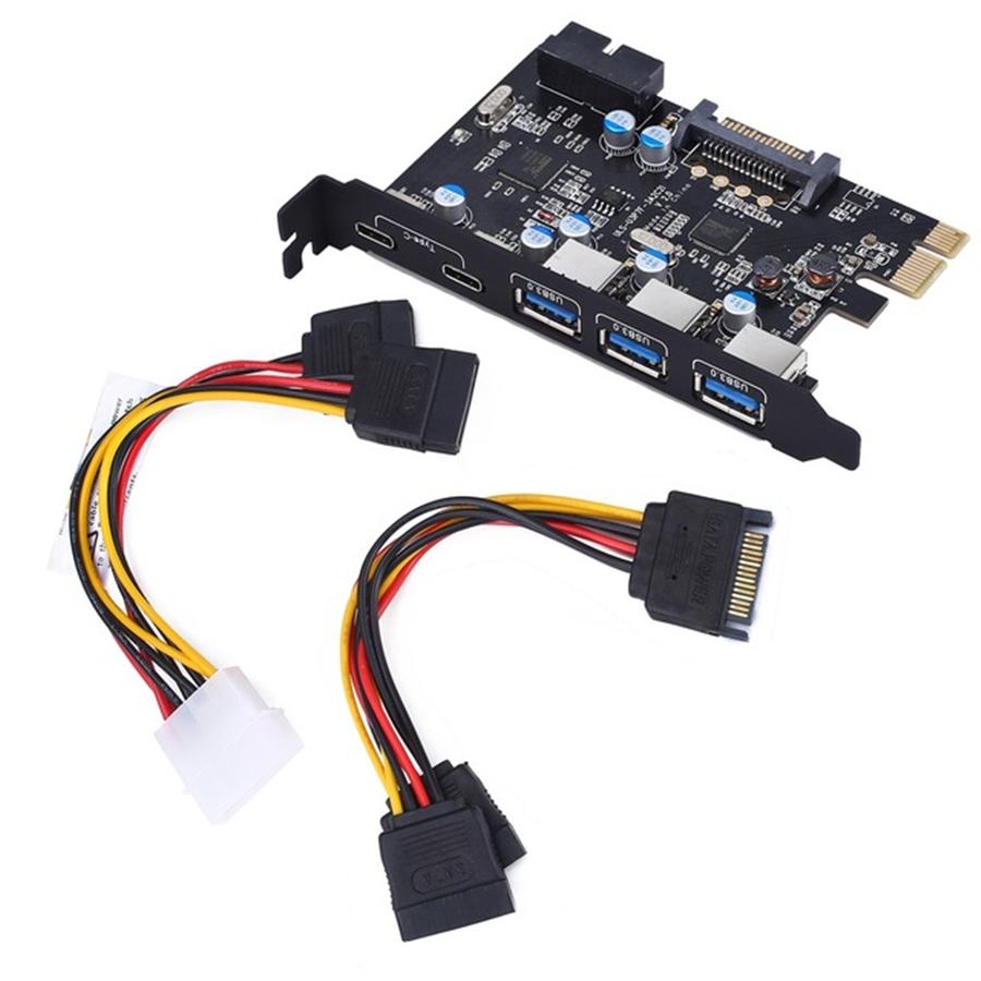 Карта PCI Express до 3 ПОРТІВ USB 3.0 2 ПОРТІВ USB3.1 типу C Внутрішній USB 3.0 20PIN 7 портів USB HUB pcie до карти розширення Tyoe-c
Карта PCI Express до 3 ПОРТІВ USB 3.0 2 ПОРТІВ USB3.1 типу C Внутрішній USB 3.0 20PIN 7 портів USB HUB pcie до карти розширення Tyoe-c