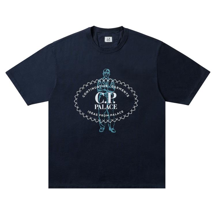 Palace x C.P. Company Mercerized Jersey 30/2 Twisted T-Shirt Navy Unisex Tops Blue TS012A006247G886 XL
Palace x C.P. Company Mercerized Jersey 30/2 Twisted T-Shirt Navy Unisex Tops Blue TS012A006247G886 XL