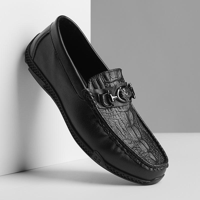 Doudou shoes men s new crocodile pattern men s casual loafer leather shoes one pedal men s shoes 44
Doudou shoes men s new crocodile pattern men s casual loafer leather shoes one pedal men s shoes 44