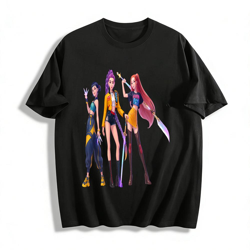 Cool Vitality Girl Group Print Casual Top Trendy Game Character Pattern Loose Versatile Daily T-shirt Pure cotton T-shirt XXS
Cool Vitality Girl Group Print Casual Top Trendy Game Character Pattern Loose Versatile Daily T-shirt Pure cotton T-shirt XXS
