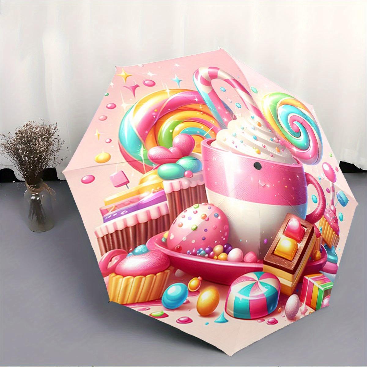 Opening/Closing Candy Cane Umbrella - Self-Folding Portable R8 Ribs Compact Umbrella Suitable for Holiday Gifts, & (Sweet Trea Iron&8K
Opening/Closing Candy Cane Umbrella - Self-Folding Portable R8 Ribs Compact Umbrella Suitable for Holiday Gifts, & (Sweet Trea Iron&8K