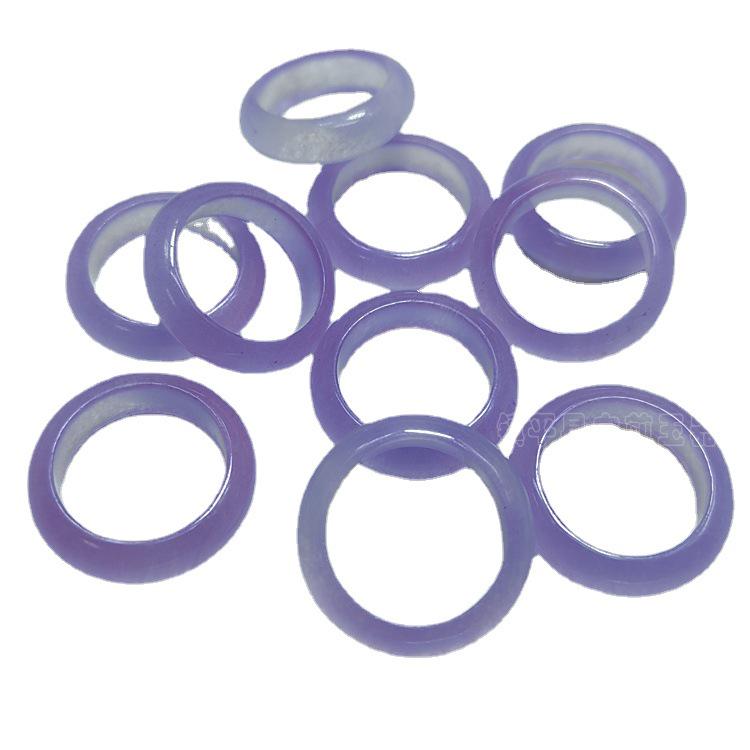 Quartzite Jade Thumb & Little Finger Couple Rings in Powder Purple for Men & Women
Quartzite Jade Thumb & Little Finger Couple Rings in Powder Purple for Men & Women