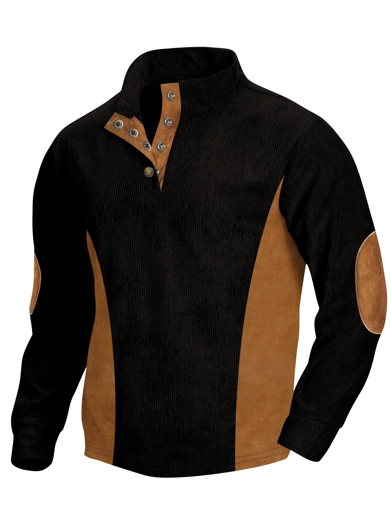 Men s European Size Corduroy Stand Collar Hoodie - Spring/Autumn M чорний
Men s European Size Corduroy Stand Collar Hoodie - Spring/Autumn M чорний