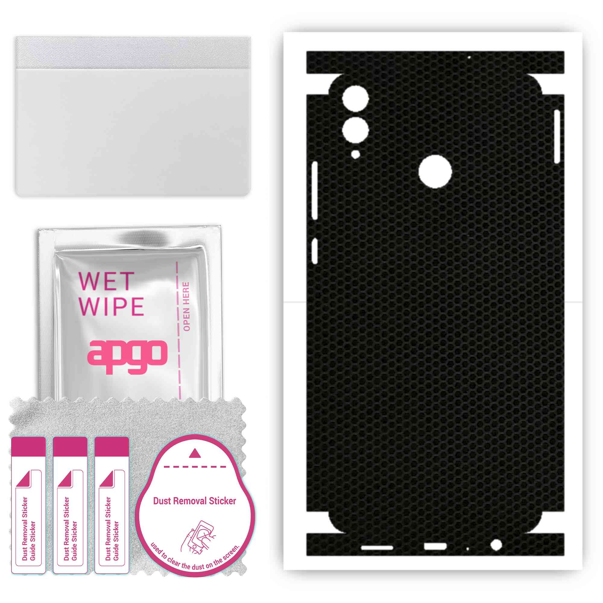 apgo Protective Skin Sticker for the back+sides compatible with Honor 8X, Full Wrap Film, Foil, Vinyl - Pattern Matrix
apgo Protective Skin Sticker for the back+sides compatible with Honor 8X, Full Wrap Film, Foil, Vinyl - Pattern Matrix