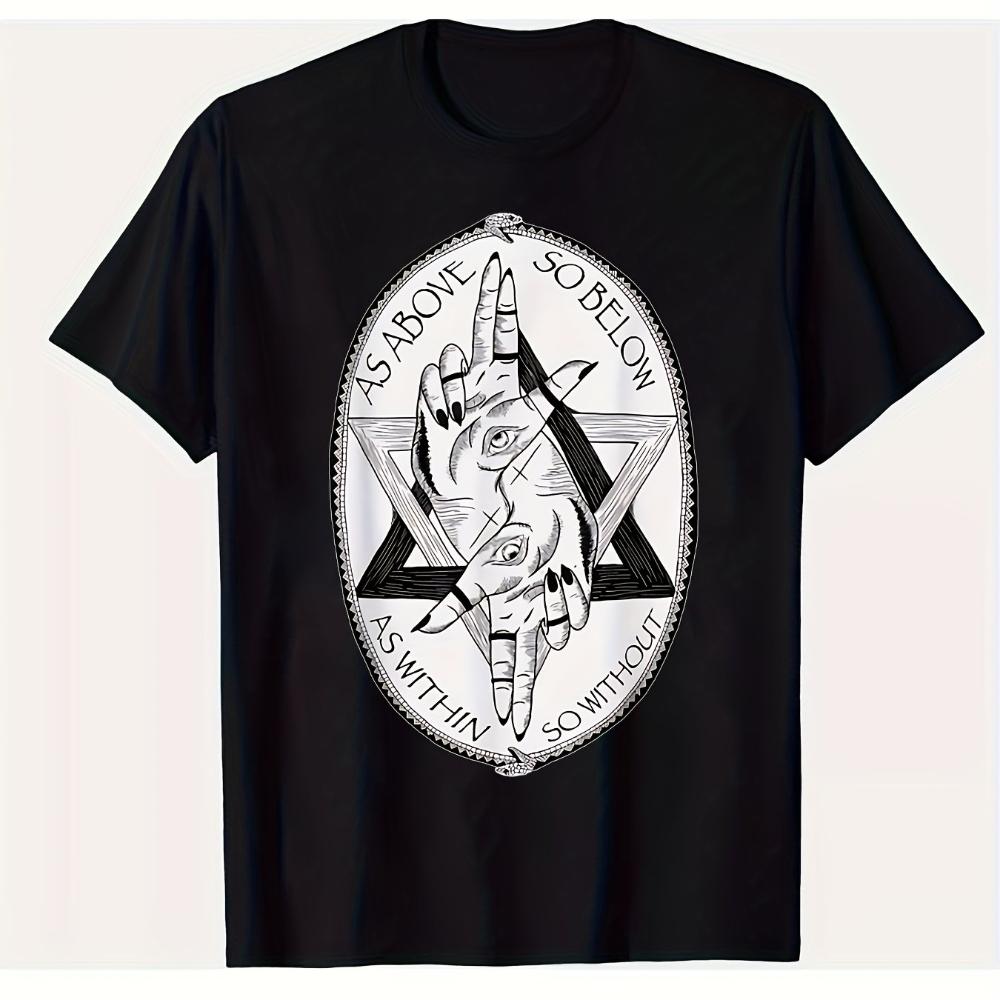 Men s Heavyweight Occult T-Shirt As Above So Below Gothic Symbol Kabbalistic Tree of Life Pentagram Short Sleeve Quick-dry Tee 5XL різнокольоровий
Men s Heavyweight Occult T-Shirt As Above So Below Gothic Symbol Kabbalistic Tree of Life Pentagram Short Sleeve Quick-dry Tee 5XL різнокольоровий