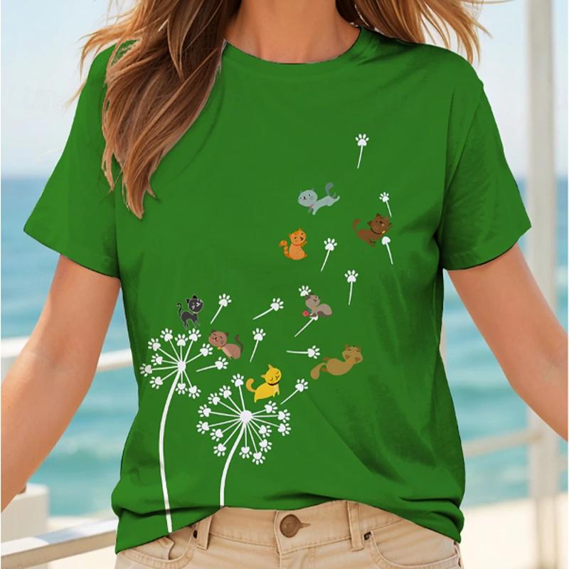 Женская летняя футболка с принтом мелких животных, в стиле ретро, с коротким рукавом, повседневная, с принтом, топы 8XL зелёный
Женская летняя футболка с принтом мелких животных, в стиле ретро, с коротким рукавом, повседневная, с принтом, топы 8XL зелёный