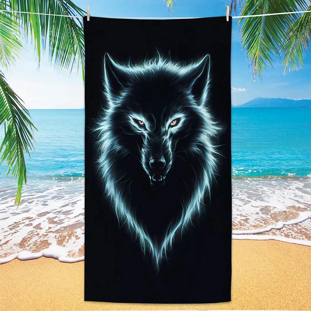 Wolf Pattern Beach Towel, Digital Printing Thin Quick-Dry Anti-Sand Microfiber Lightweight for Swim, Yoga, Travel, Gym, Gift W30*H60(CM)
Wolf Pattern Beach Towel, Digital Printing Thin Quick-Dry Anti-Sand Microfiber Lightweight for Swim, Yoga, Travel, Gym, Gift W30*H60(CM)