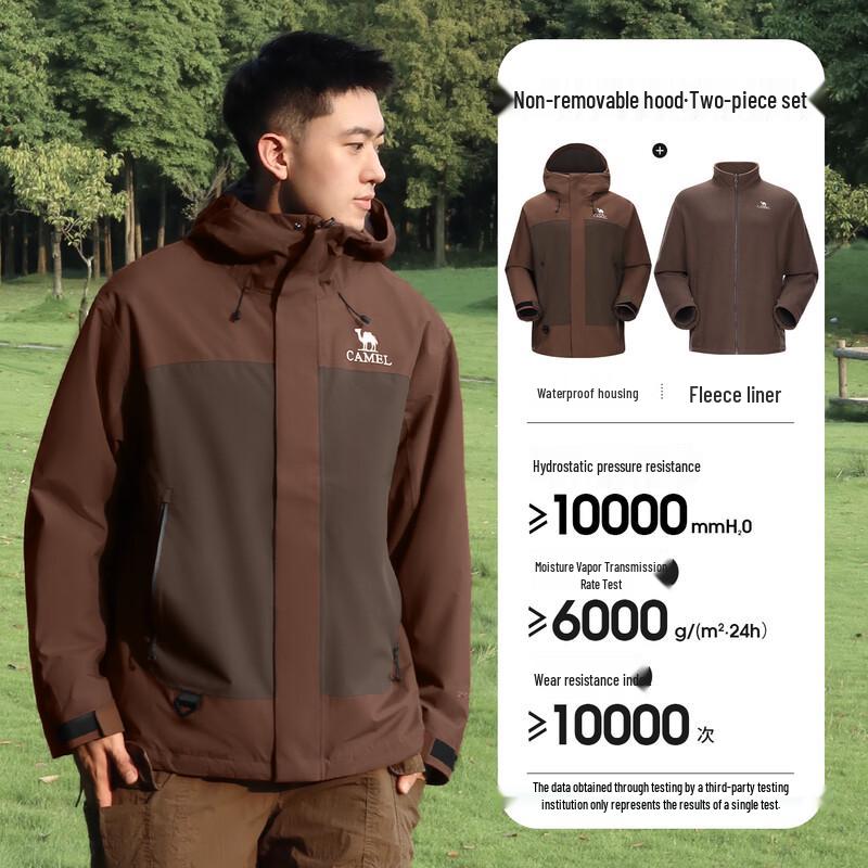 CAMEL Men s 3-in-1 Fleece-Lined Outdoor Jacket XL
CAMEL Men s 3-in-1 Fleece-Lined Outdoor Jacket XL