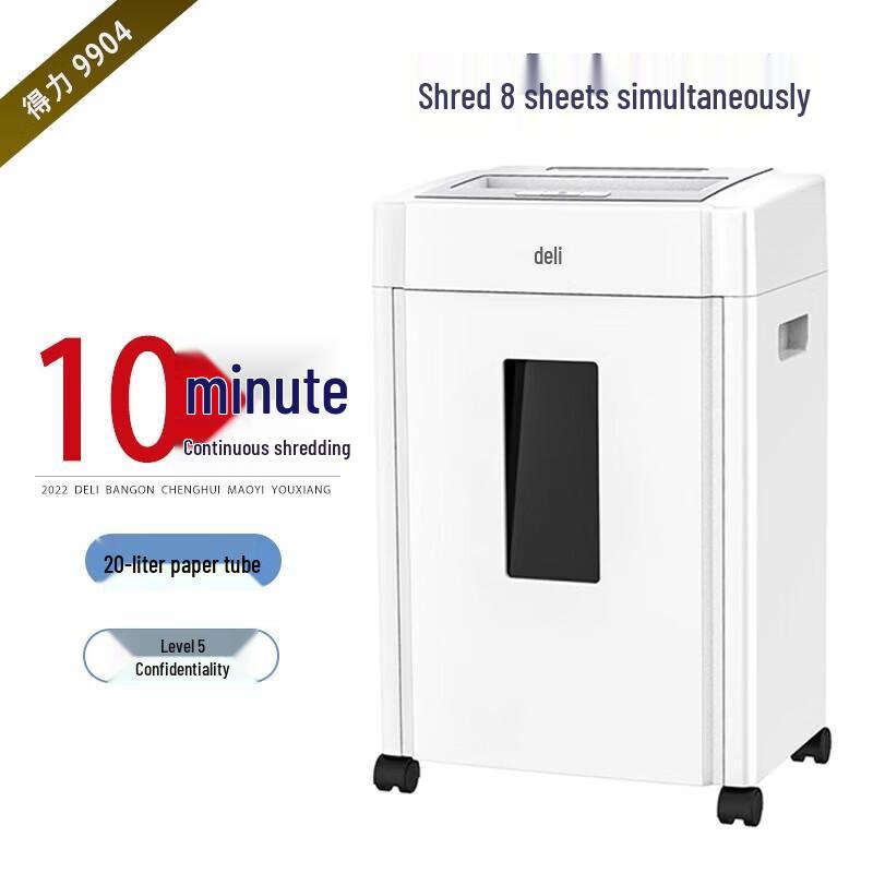 Deli 9904 Multi-function Cross-Cut Shredder CN plug (adapter included)
Deli 9904 Multi-function Cross-Cut Shredder CN plug (adapter included)