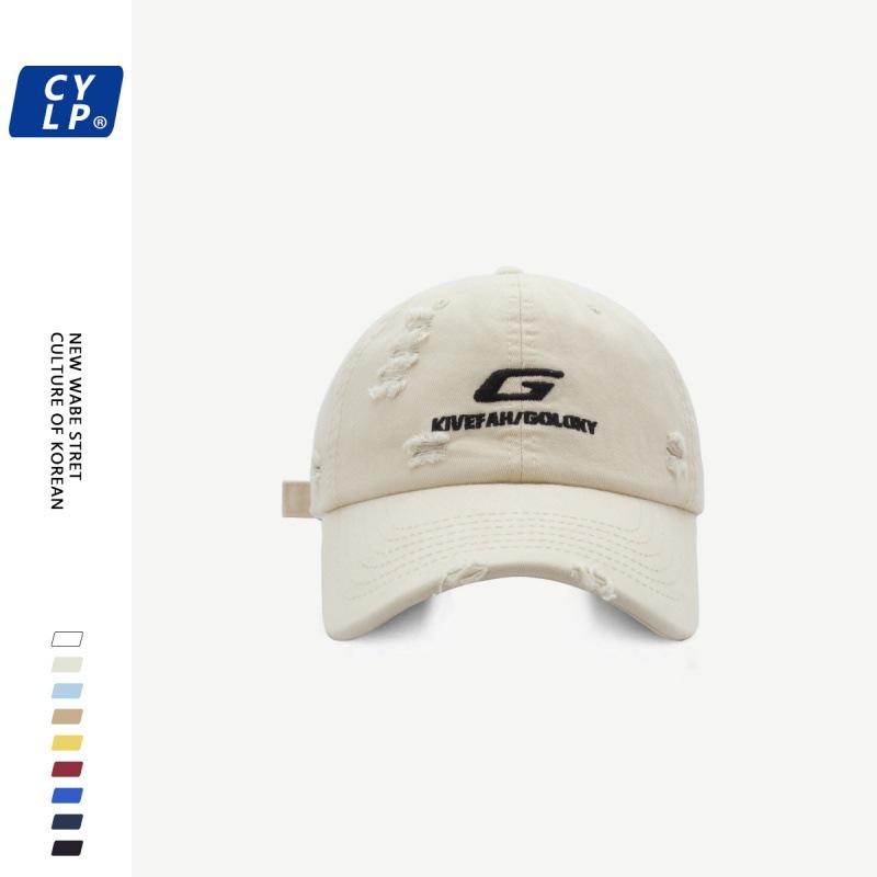 Old Ripped Hip hop Baseball Cap for Men and Women Korean Style Brand G Letter Embroidery Fashionable Baseball Cap Showing Face Adjustable
Old Ripped Hip hop Baseball Cap for Men and Women Korean Style Brand G Letter Embroidery Fashionable Baseball Cap Showing Face Adjustable