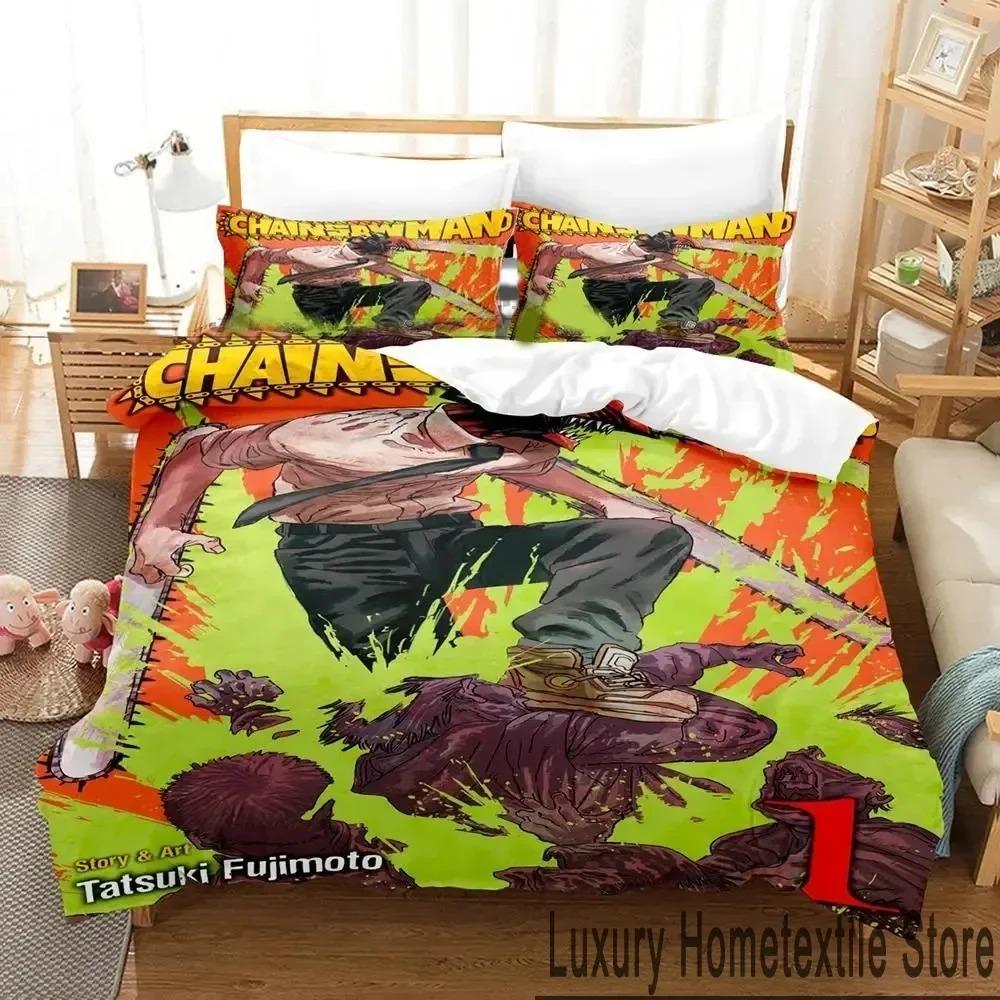 Anime Chainsaw Man Sleep Bedding Package Boys Girls Single Size Queen Size King Dimension Size Quilt Cover Pillowcase Bed boys Adult Home Use EU Single 135x200cm
Anime Chainsaw Man Sleep Bedding Package Boys Girls Single Size Queen Size King Dimension Size Quilt Cover Pillowcase Bed boys Adult Home Use EU Single 135x200cm