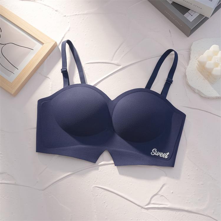 Осенне-зимнее полированное теплое бесшовное strapless белье, удобное, для маленькой груди, собирающее и закрывающее, без косточек 70 темно-синий
Осенне-зимнее полированное теплое бесшовное strapless белье, удобное, для маленькой груди, собирающее и закрывающее, без косточек 70 темно-синий