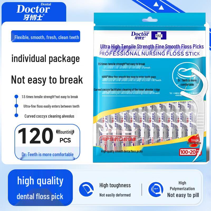 Dr. Dentist Ultra-High Tension Dental Floss Picks
Dr. Dentist Ultra-High Tension Dental Floss Picks