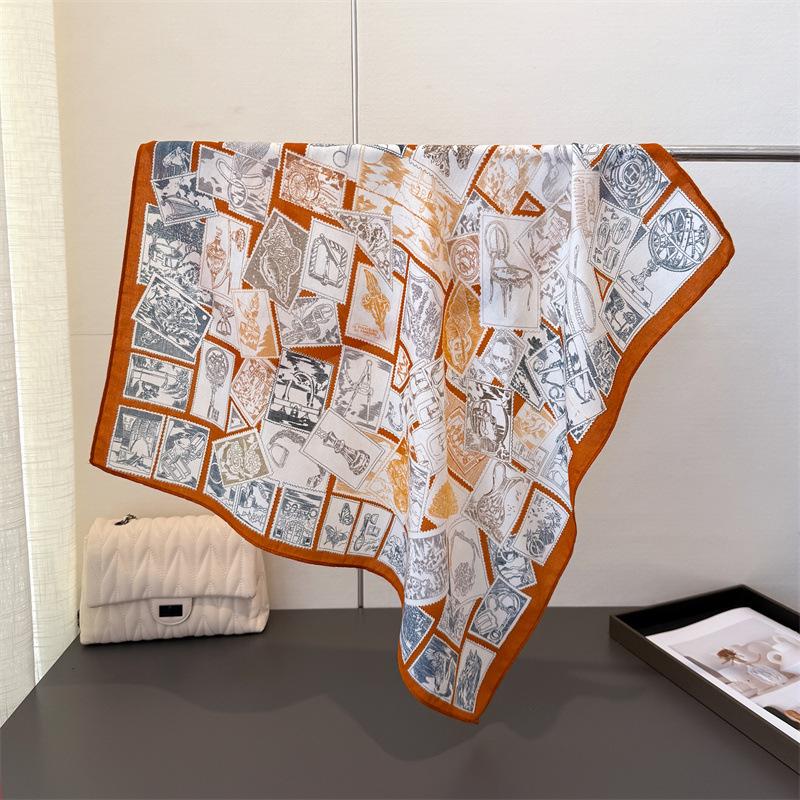 Роскошный винтажный принт с марками квадратный шарф женский хлопок лен на ощупь повязка на голову шейный платок галстук женская повязка на голову фуляр 68X68CM
Роскошный винтажный принт с марками квадратный шарф женский хлопок лен на ощупь повязка на голову шейный платок галстук женская повязка на голову фуляр 68X68CM