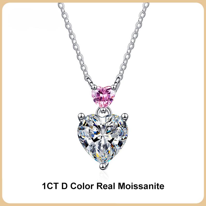 Ожерелье с подвеской из муассанита и бриллианта в форме сердца для женщин, стерлинговое серебро 925 пробы, цепочки на шею, ювелирные изделия, подарок
Ожерелье с подвеской из муассанита и бриллианта в форме сердца для женщин, стерлинговое серебро 925 пробы, цепочки на шею, ювелирные изделия, подарок