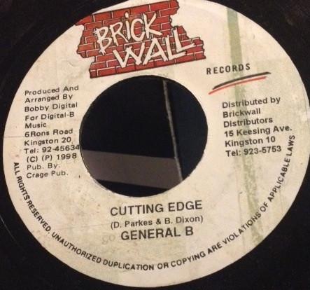 7inch Record GENERAL B - Cutting Edge NONE Brickwall Recor Jamaica Reggae, Ska & Dub Used
7inch Record GENERAL B - Cutting Edge NONE Brickwall Recor Jamaica Reggae, Ska & Dub Used