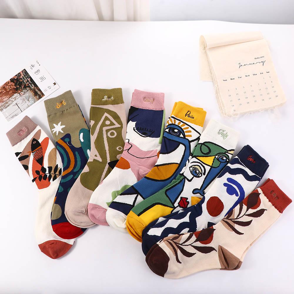 Style Warm Comfortable Soft Embroidery Women Graffiti Socks Harajuku Hosiery Medium Tube Socks темно-червоний колір
Style Warm Comfortable Soft Embroidery Women Graffiti Socks Harajuku Hosiery Medium Tube Socks темно-червоний колір