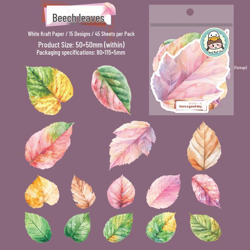 White Kraft Paper Leaf Scenery Sticker Pack - 6 Die-Cut Styles
White Kraft Paper Leaf Scenery Sticker Pack - 6 Die-Cut Styles