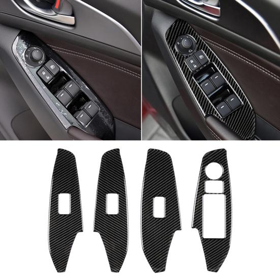 4 шт. наклейки из углеродного волокна для внутренней оконной панели с правым приводом для Mazda 3 Axela чёрный
4 шт. наклейки из углеродного волокна для внутренней оконной панели с правым приводом для Mazda 3 Axela чёрный