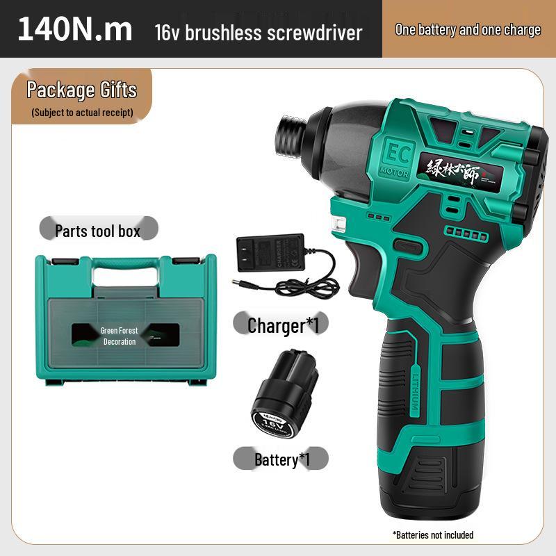 Green Forest 16V Rechargeable Handheld Electric Screwdriver & Drill
Green Forest 16V Rechargeable Handheld Electric Screwdriver & Drill