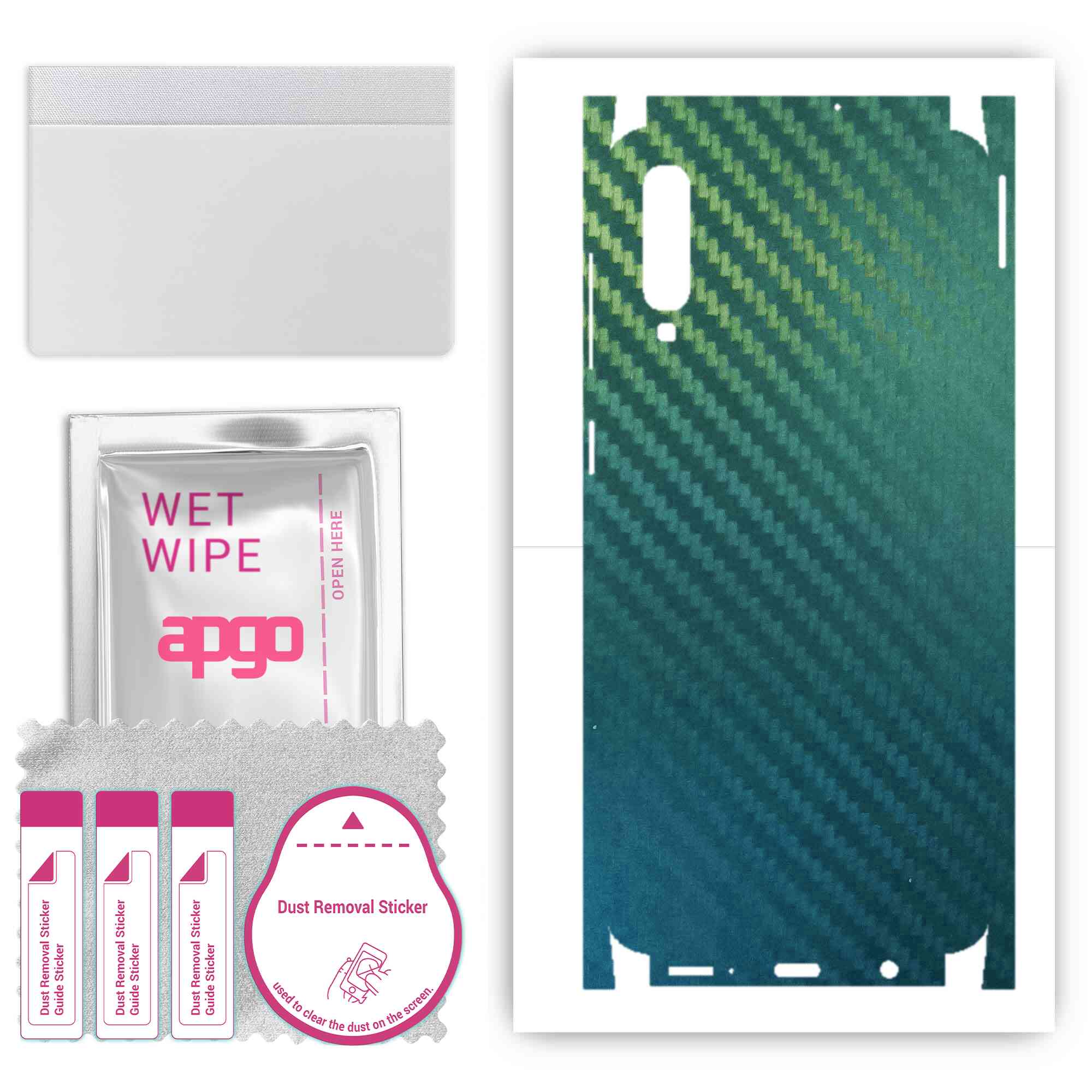 Apgo Protective Skin Sticker for the back+sides compatible with Samsung Galaxy A50, Full Wrap Film, Foil, Vinyl - Pattern Carbon Chameleon CAKA1
Apgo Protective Skin Sticker for the back+sides compatible with Samsung Galaxy A50, Full Wrap Film, Foil, Vinyl - Pattern Carbon Chameleon CAKA1