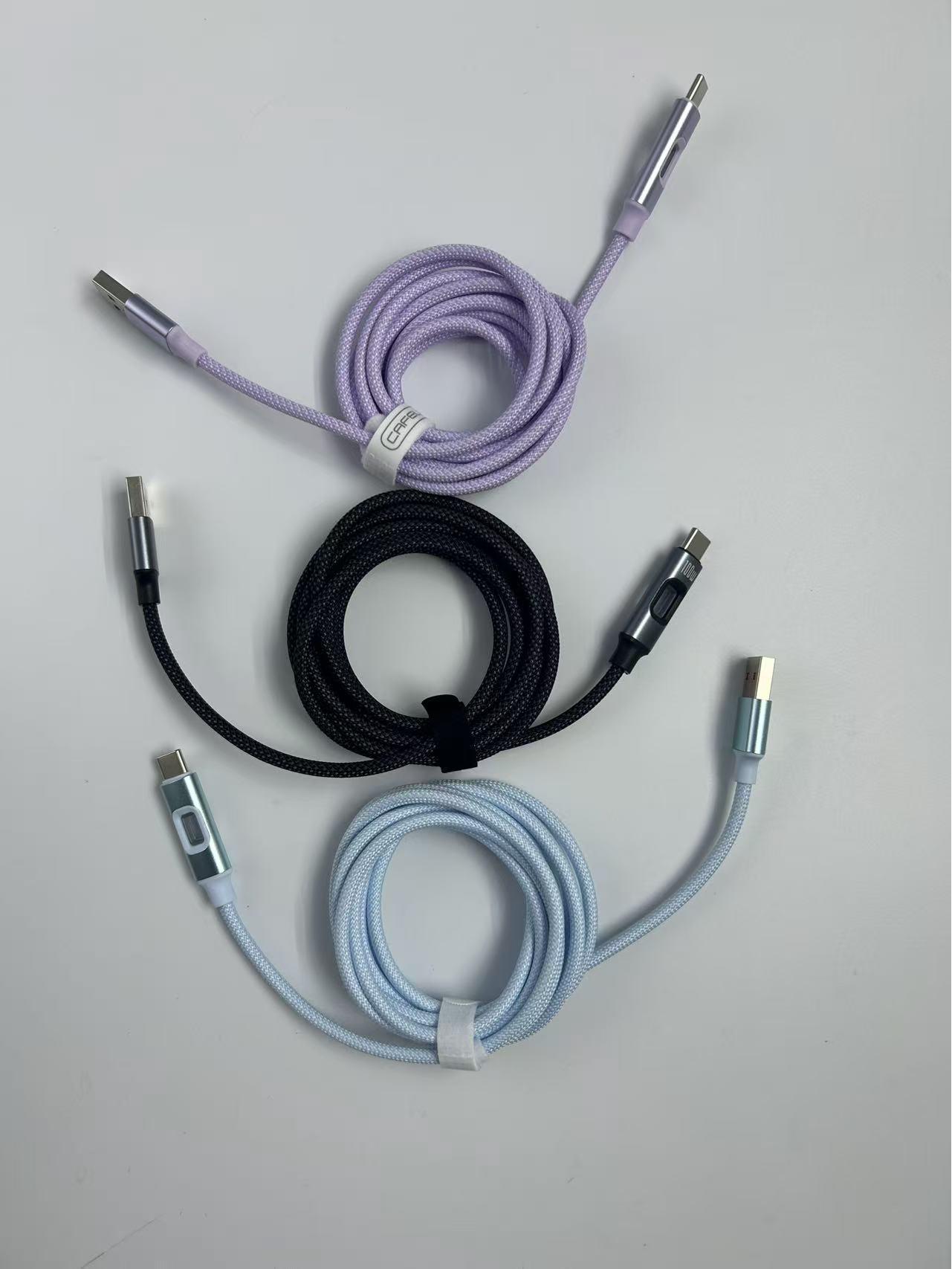Fast Charging Cable with Colorful Light Effects, Compatible with Samsung, iPhone 16/15, Huawei, and Type-C Devices 1.2m A-C Single Cable фиолетовый
Fast Charging Cable with Colorful Light Effects, Compatible with Samsung, iPhone 16/15, Huawei, and Type-C Devices 1.2m A-C Single Cable фиолетовый