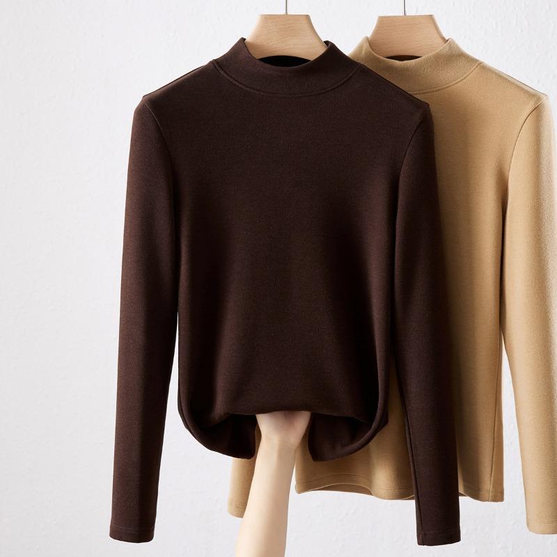 Полугольф Немецкий бархатный базовый топ для женского нижнего белья, осенне-зимний бархатный утолщенный новый теплый длинный рукав XXXL кофейный
Полугольф Немецкий бархатный базовый топ для женского нижнего белья, осенне-зимний бархатный утолщенный новый теплый длинный рукав XXXL кофейный